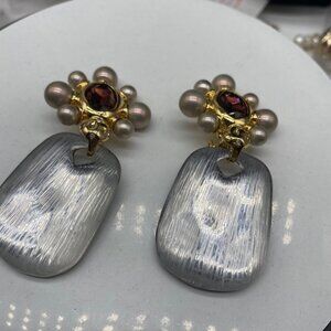 Alexis Bittar Gemstone Collection Clip-On Earrings